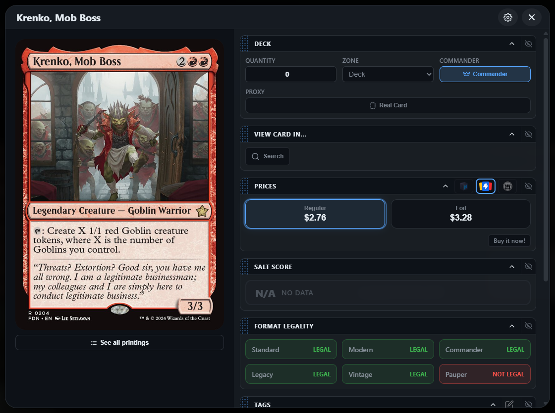 Card Detail Modal
