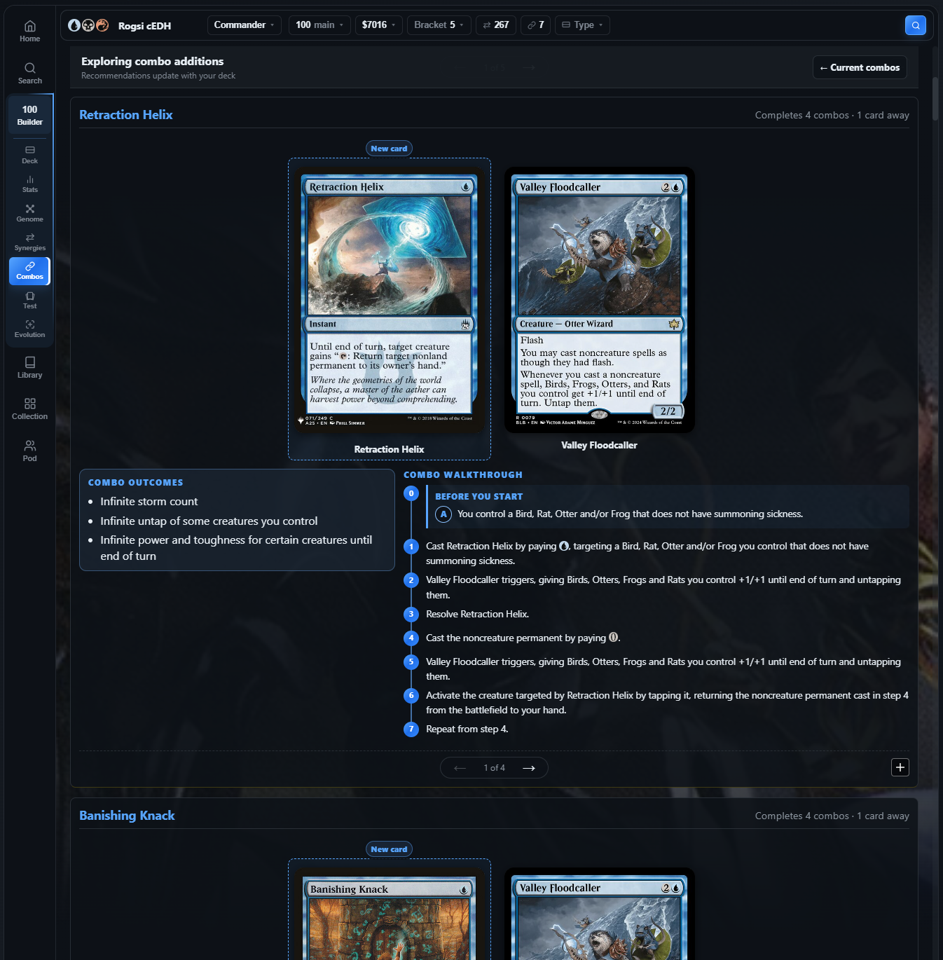 Combo Suggestions