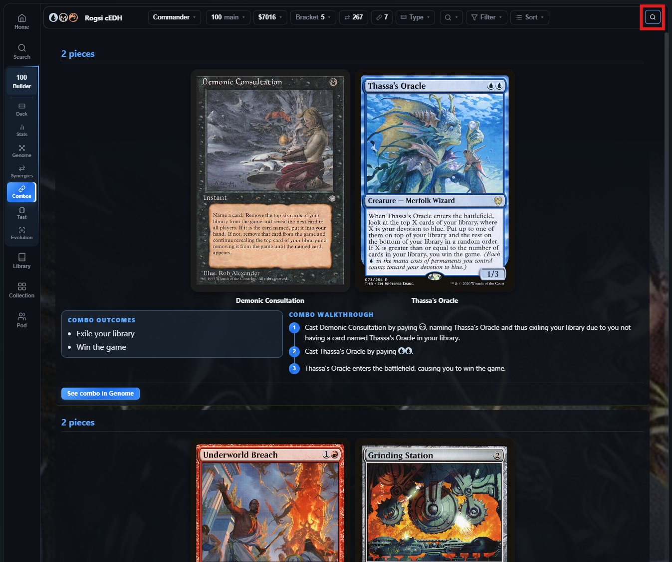 Combo Detection