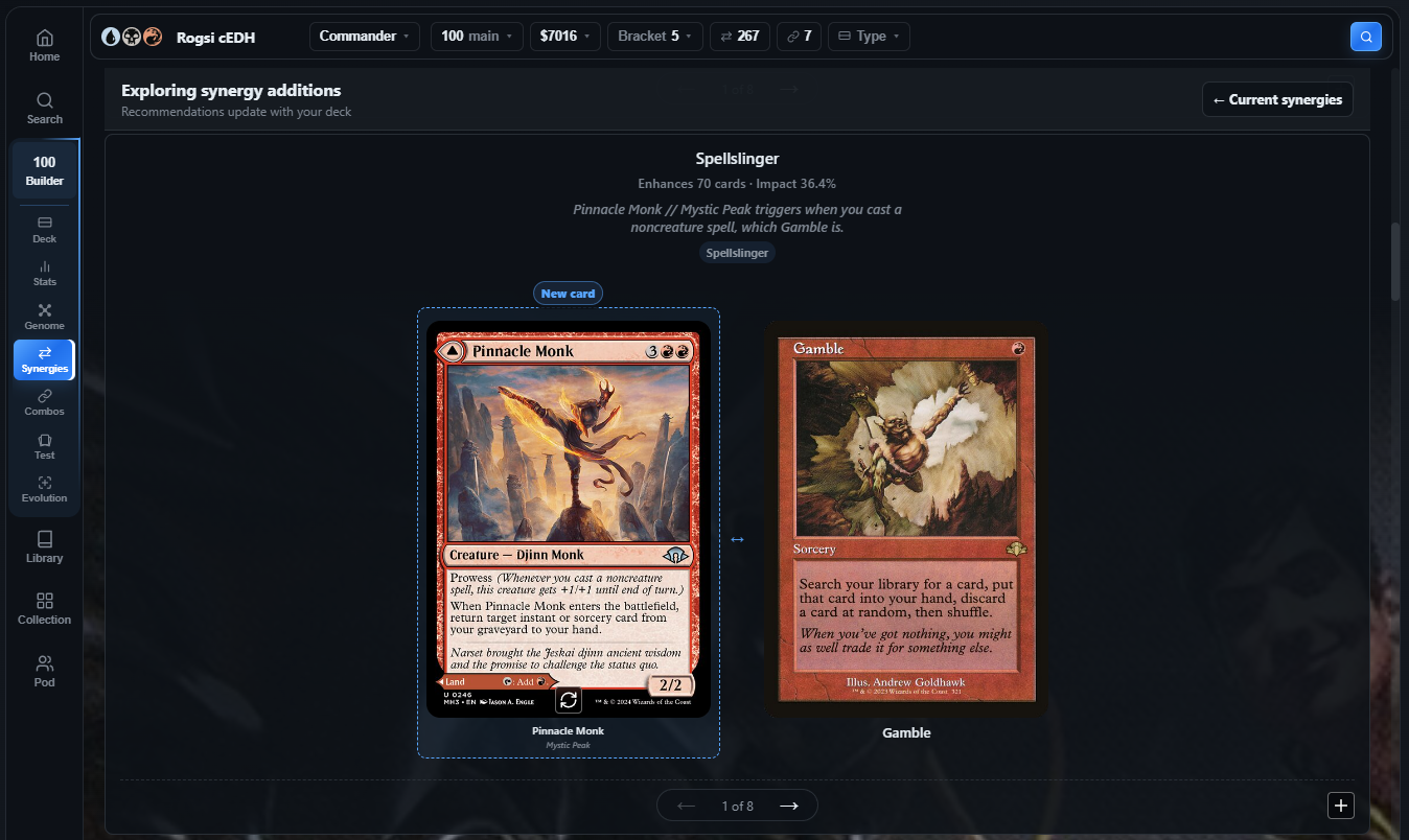 Synergy Suggestions